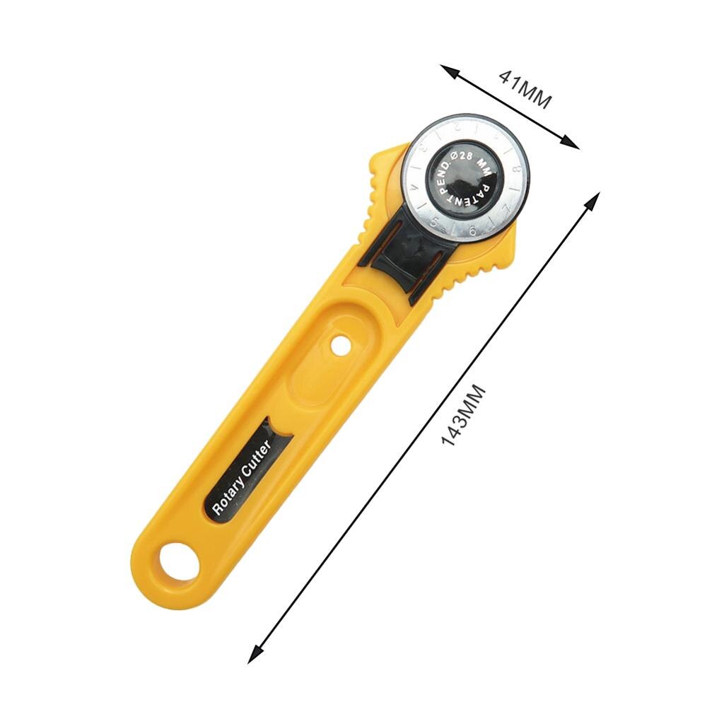 Rueda de rodillo de retazos de 28mm, cuchillo redondo de corte de tela, cuchillo para artesanía de cuero, cortador rotativo para telas de cuero