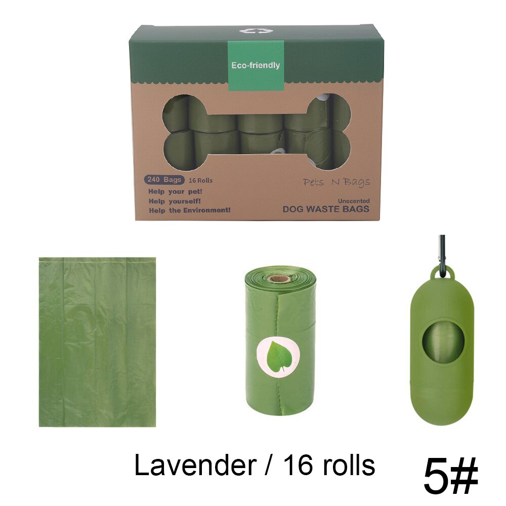 Sac de merde pour animaux de compagnie dégradable sacs de déchets de chien Portable épaissir Durable sac à ordures pour animaux de compagnie chien fournitures portables en plein air: 5