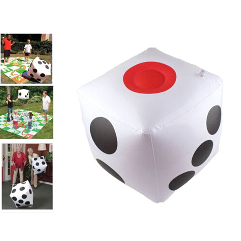 Funny Outdoor Inflatable Dice 30*30cm Swimming pool Party Supplies Kids Toys For Children Adults Game Play Cube Toys