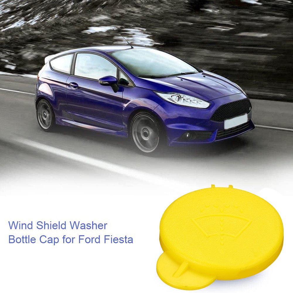 couvercle de bouteille de lave-glace bleu/jaune en plastique pare-brise bouchon de bouteille de lavage pour Ford FIESTA MK5