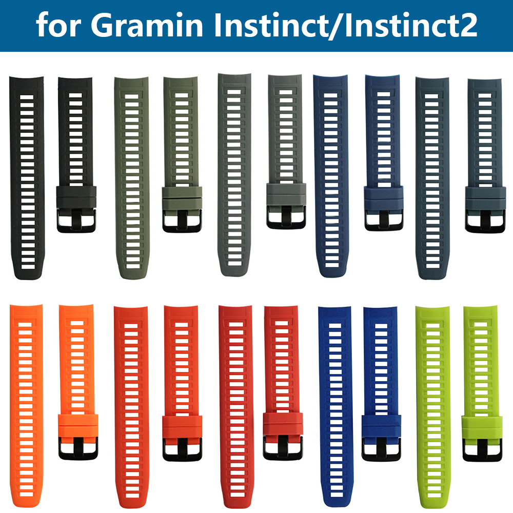 Watchband for Garmin Instinct Silicone Watch Strap fit Instinct 2/Esports/Tide/Solar