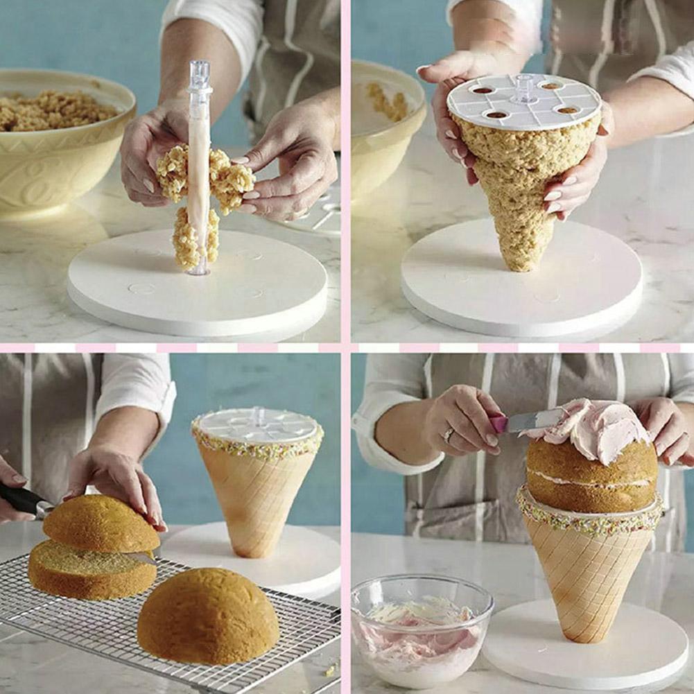 Support de gâteau à Structure Anti-gravité, produit, Kit d&#39;anniversaire, Support de gâteau suspendu de mariage, décoration de versement à faire soi-même