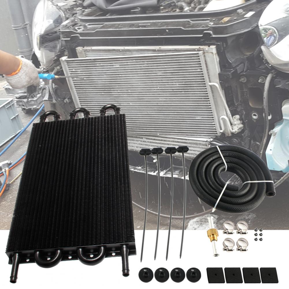 Aluminum Alloy Premium Universal Auto Radiator Converter Engine Oil Cooler Corrosion-resistant for Car