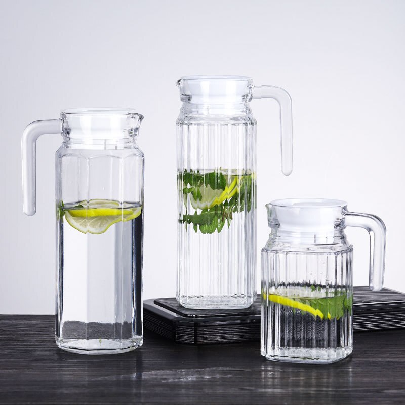 Pichet d'eau froide en plastique de grande capacité, pour jus de fruits, lait, Bar, bouteille de bière, vin, boisson, bouilloire Anti-chute
