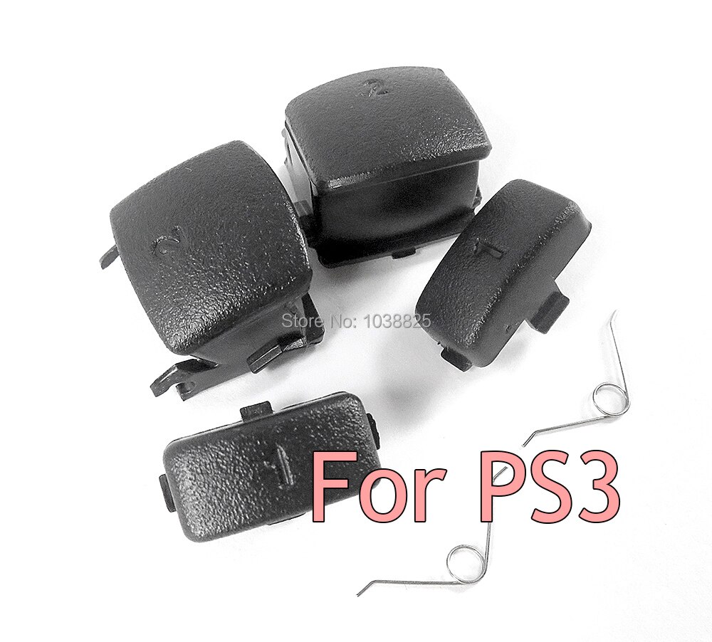 1set Black Repair Part For L1 R1 L2 R2 Buttons with springs For PS3 Controller Trigger Buttons Springs for Playstation 3
