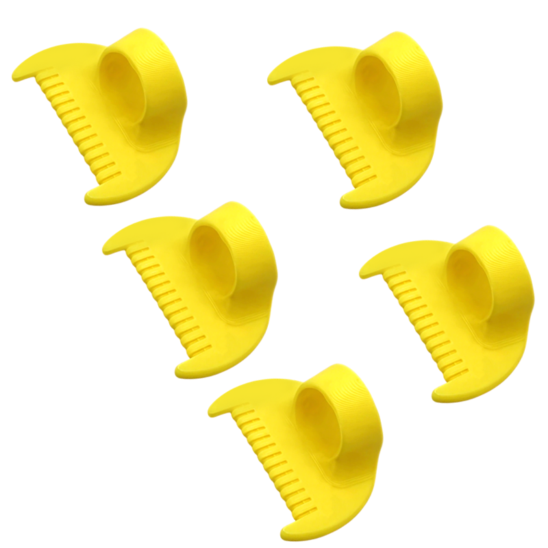 1-5 Stück DIY Handnähhilfen Handnähhilfe NäHenne Fingerhut Fingerschutz Einfache Nähwerkzeuge für Anfänger und Senioren NäHenne: Braun