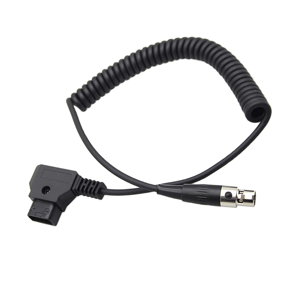 Adaptateur de câble d&#39;alimentation spiralé d-tap à 4 broches Mini XLR, connecteur pour moniteur