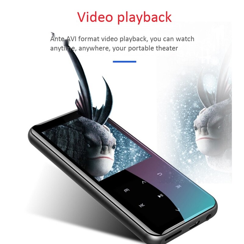 MP3 Player - 2.4 Inch HD Screen - Bluetooth - Noise Reduction - SODIAL