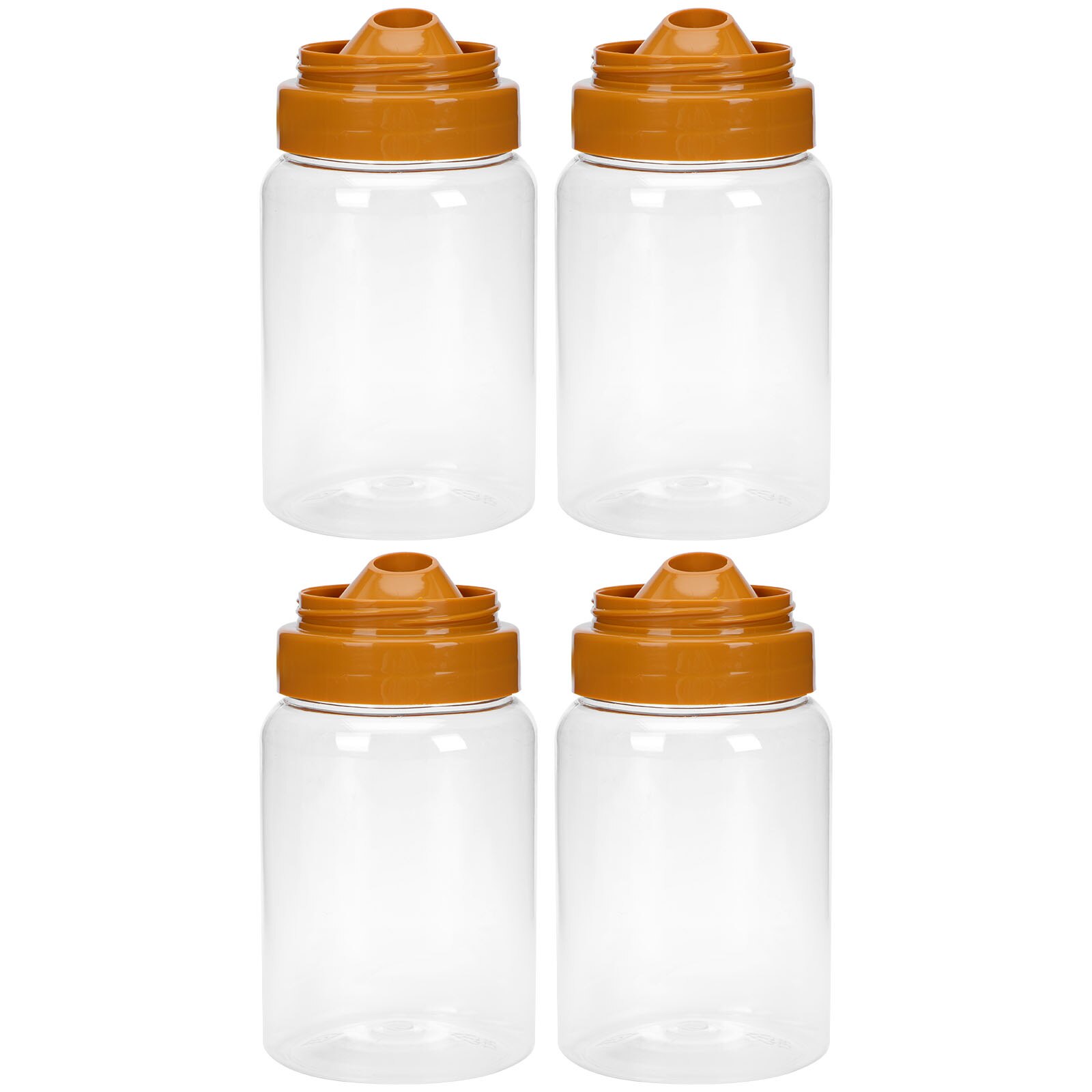 4Pcs Transparent Honey Bottles Household Honey Container Honey Sealed Jars