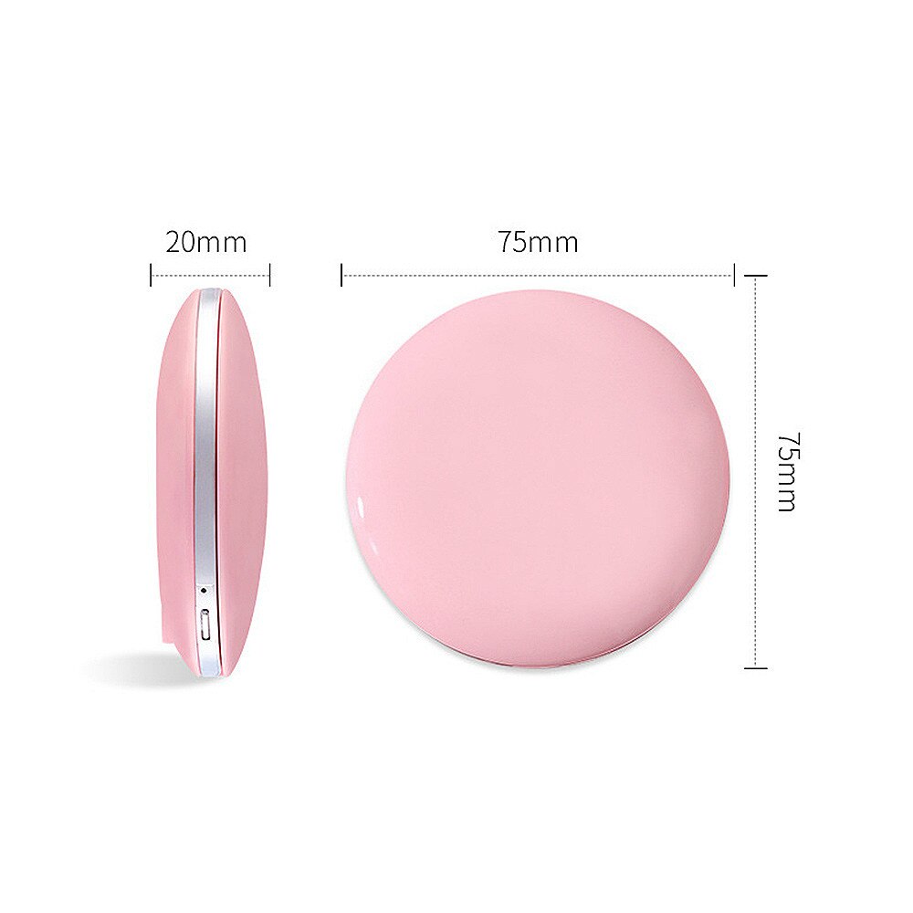 Magnifying Lighted Makeup Mirror Light Mini Round Portable LED Make Up Mirror Sensing USB Chargeable Makeup Mirror