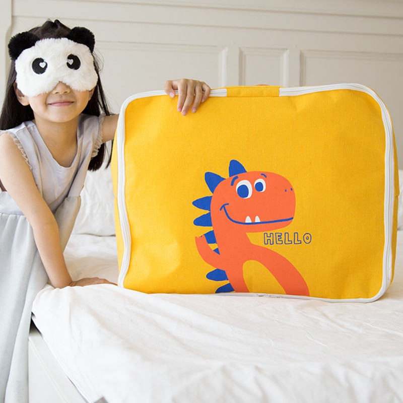 Laundry Basket Toy Storage Baskets Home Organizer Bin Stripe 40*50cm Large For Washing Dirty Clothes Cotton Folding Waterproof