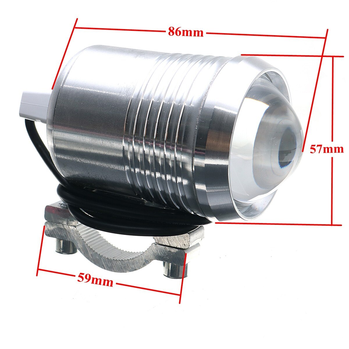 Mofaner 2 Stuks 30W Motorfiets Koplamp U2 Led Rijden Motor Koplamp Mistlamp Met Schakelaar