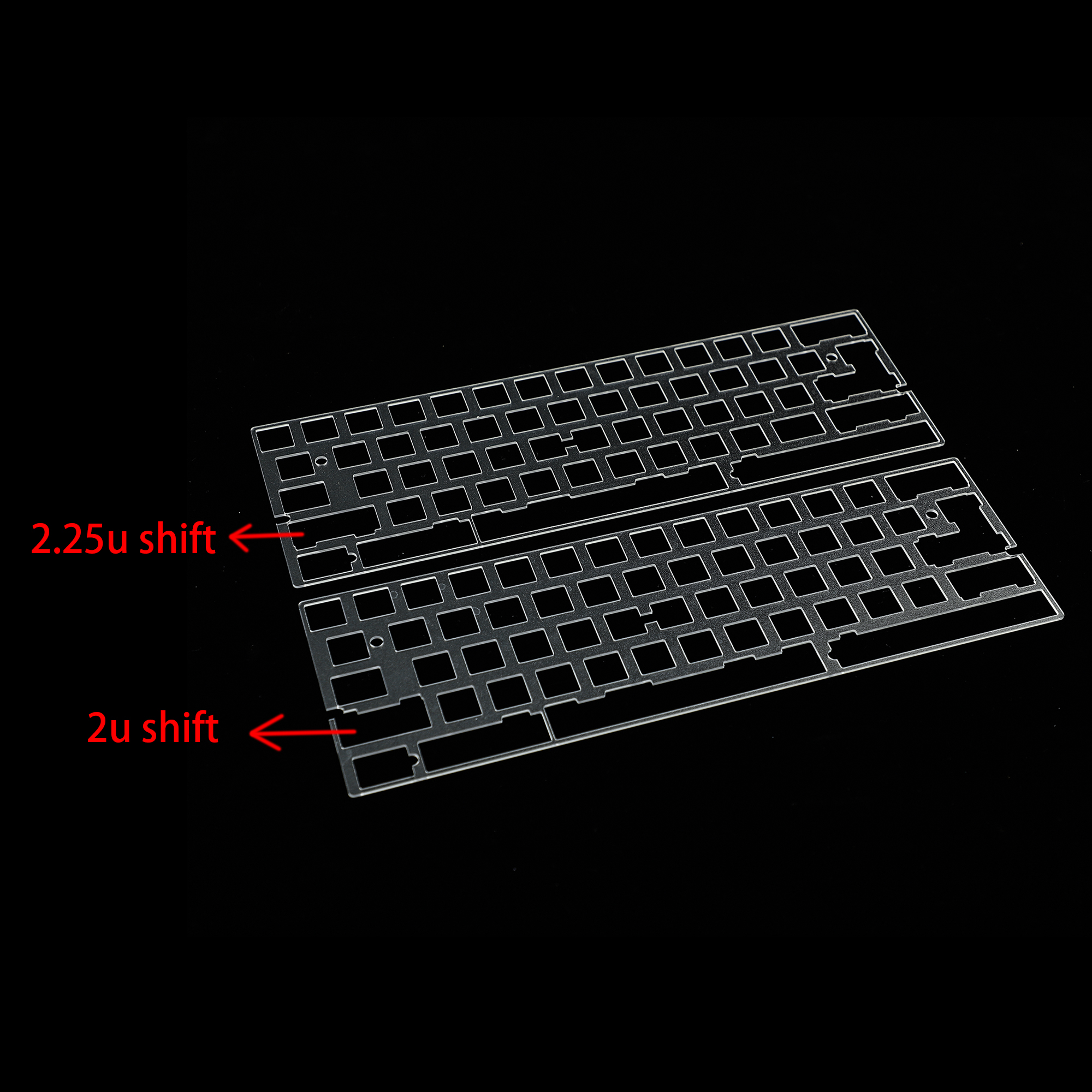60% 61 64 PC Plate Minila ANSI ISO For DZ60 GH60 XD64 Bface YD64MQ DIY Mechanical Keyboard