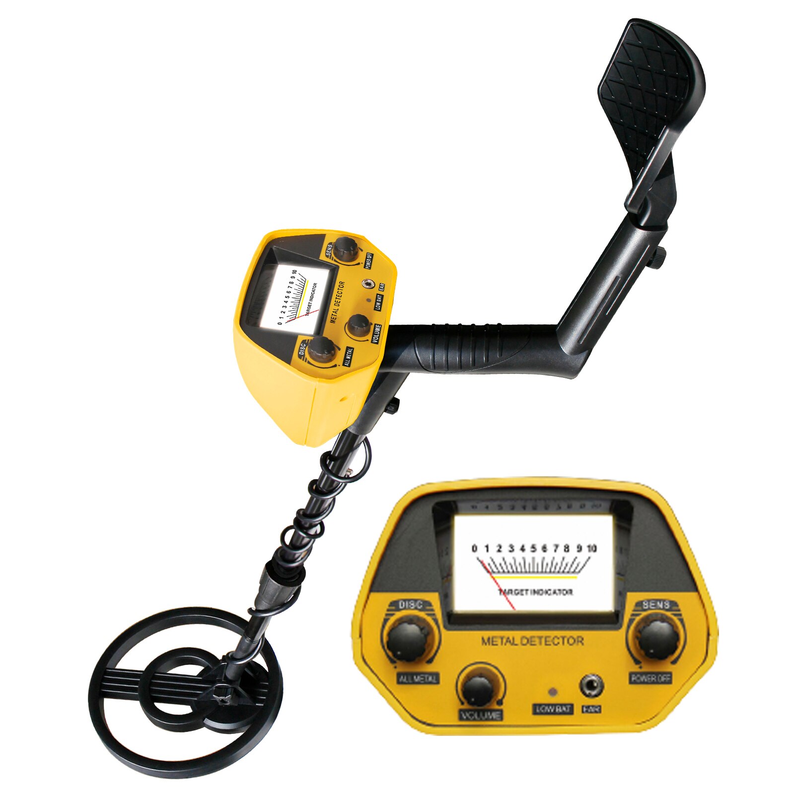 GTX5030 Metal Detector Underground Pinpointer Metal Finder Gold Detector Treasure Electronic Measuring Instruments: GTX5030 Yellow kit 1