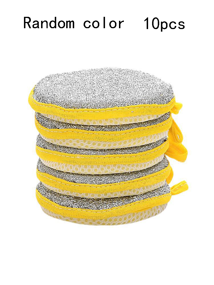 10/20/40 pz doppio lato lavastoviglie spugna pentola pentola spugne lavaggio utensili per la pulizia della casa stoviglie da cucina spazzola di lavaggio: casuale colore 10pezzi