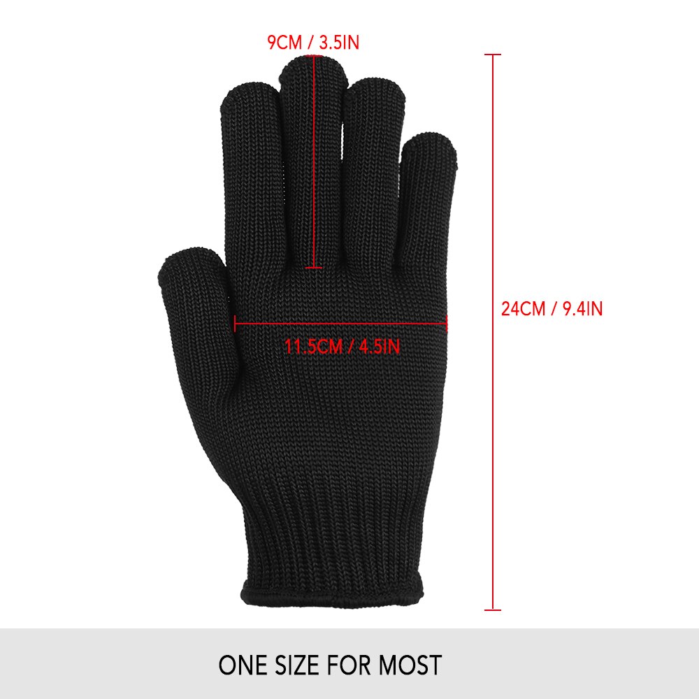 Gants en acier résistants aux coupures, 5 niveaux de Protection, gants de coupe de sécurité, résistants à l'usure, gants de travail dans la cuisine