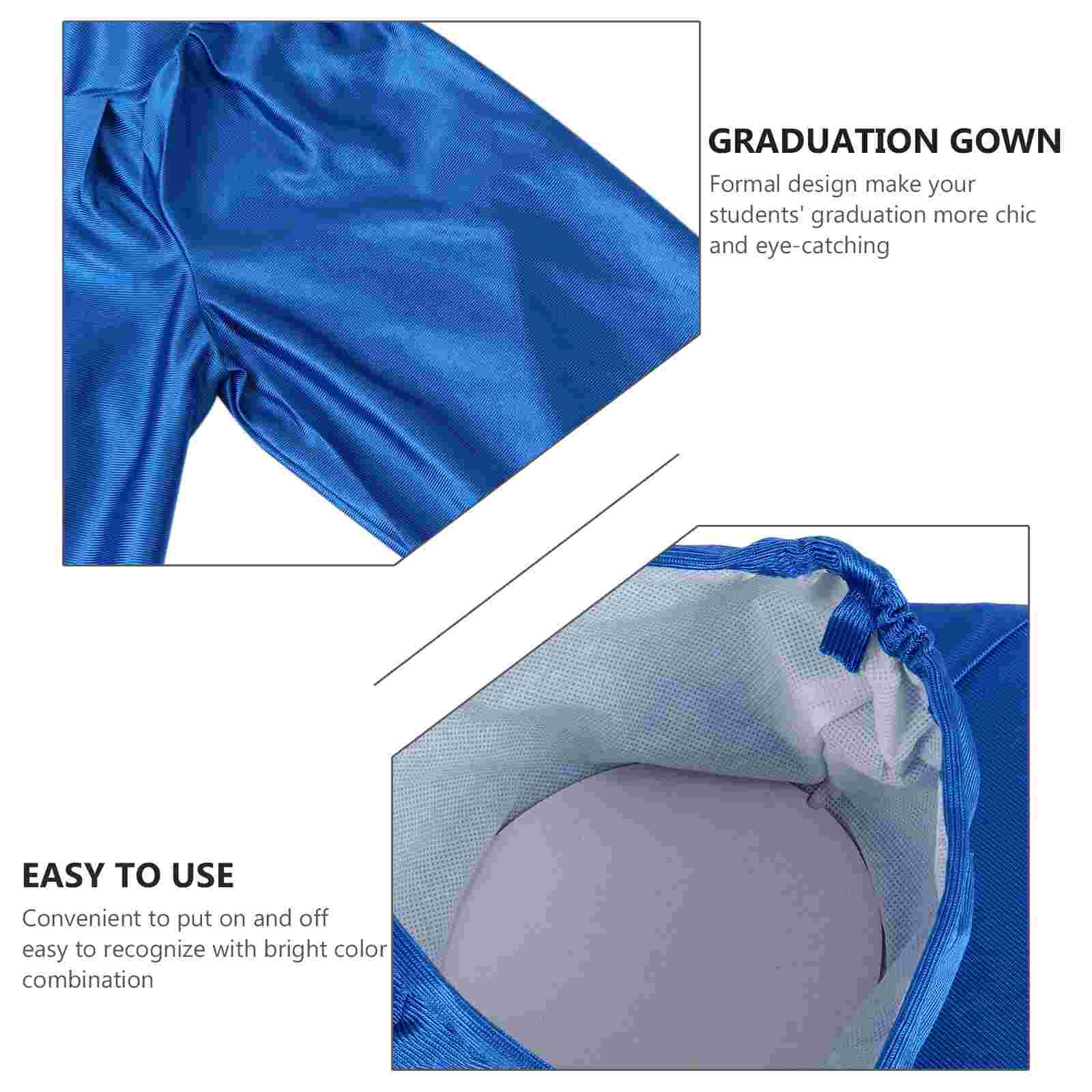 1 Set Child Graduation Gown Set Graduation Celebration Kids Dress Gown