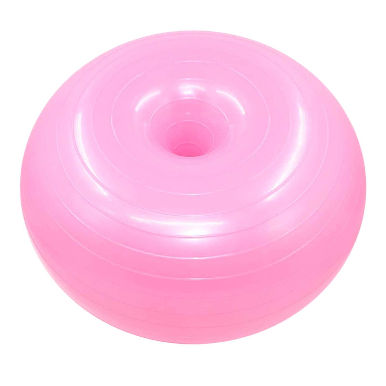 Donut Yoga Ball - Fitness Equipment - Home Workout Balance Ball - Pilates Exercise: Black