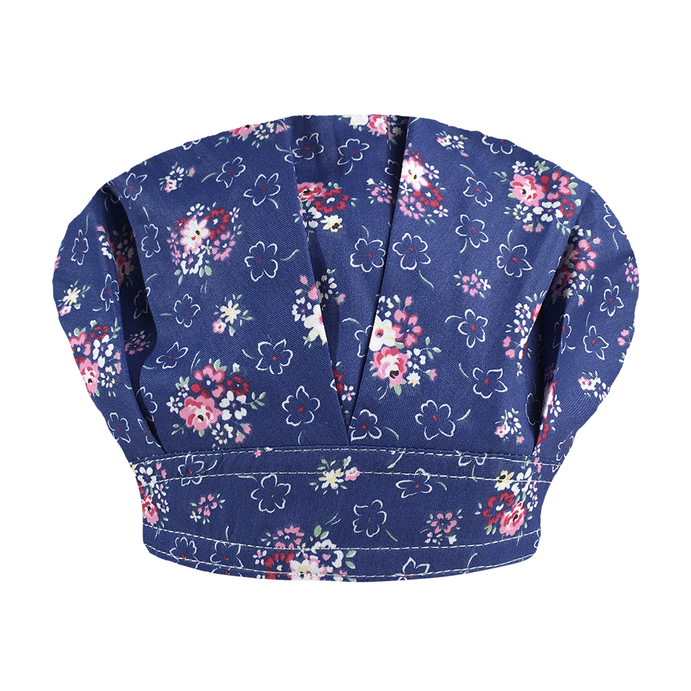 Dyr tegneserie blomsterprint elastisk scrubs hatte dyrebutik laboratorium spa arbejde hat skønhedssalon scrubs fluffy cap: Foto 32099