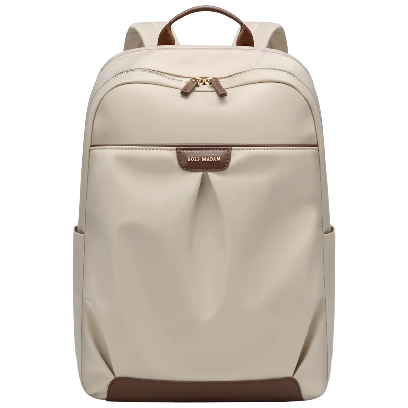GOLF Laptop Backpack Women 15 Inch Waterproof Black Travel Backpacks Zipper Business Commuter Computer Bags: Khaki