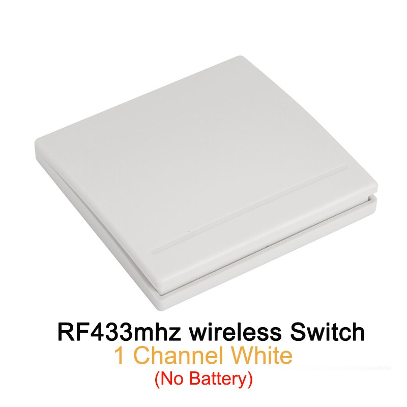 eWelink UK 1/2/3 Gang RF433mhz Wifi Smart Single Fire Wire Wall Light Switch Remote Control No Neutral Line Switch App Control: Wireless-1gang