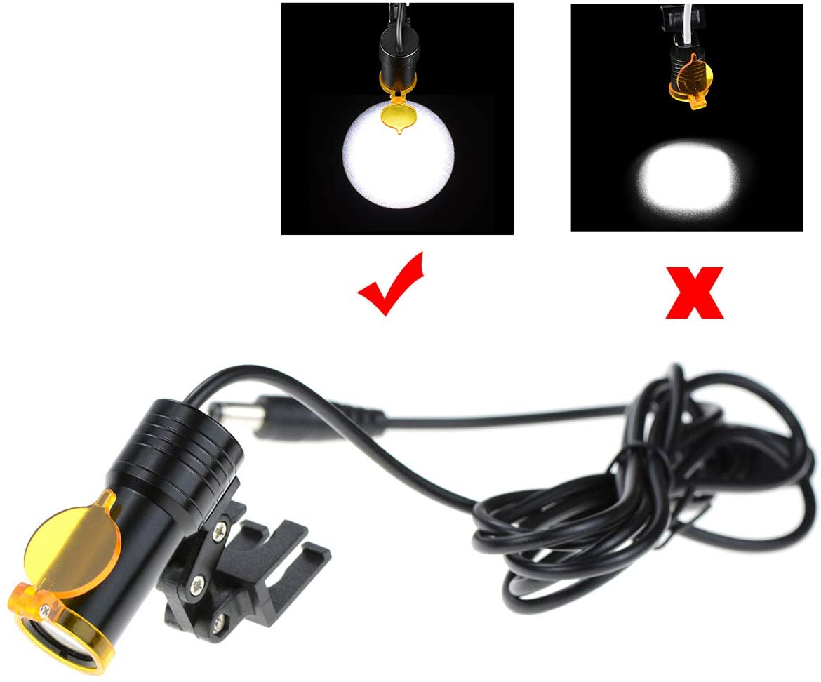 Luz LED de 5W para lupas dentales, lámpara LED Dental, luz frontal, fuente de lámpara de odontología para cirugía, lámpara de unidad Dental
