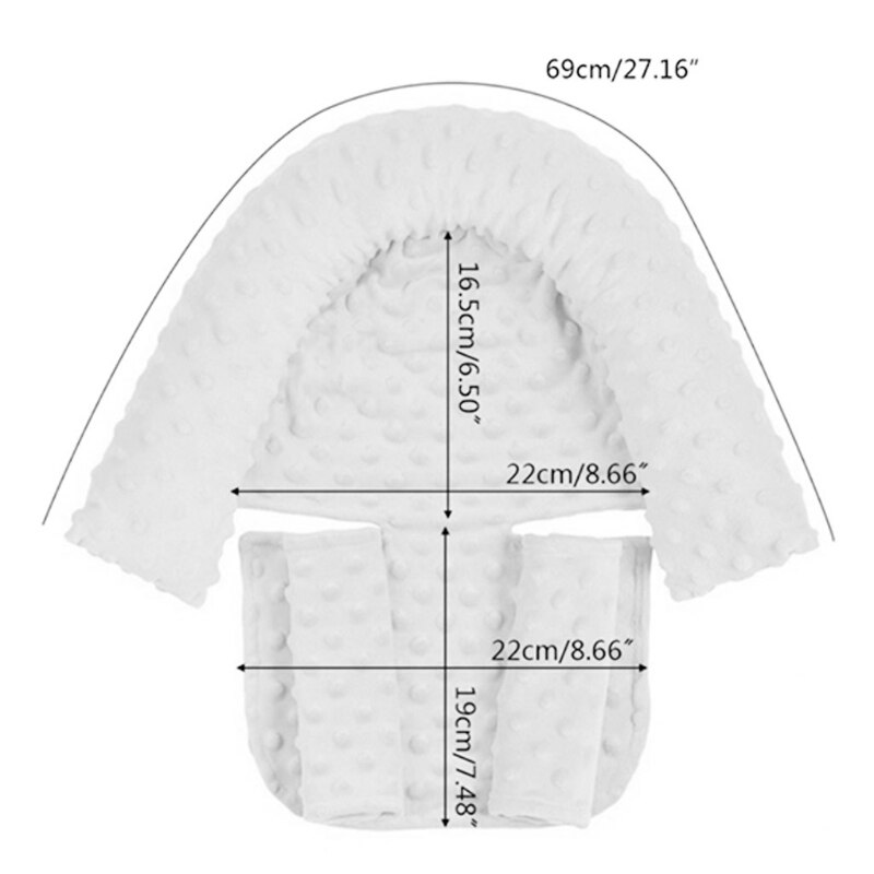 B2EB poggiatesta per bambini e coprisedile per seggiolino auto supportano comodamente la testa del bambino per neonati bambini neonati facile da smontare