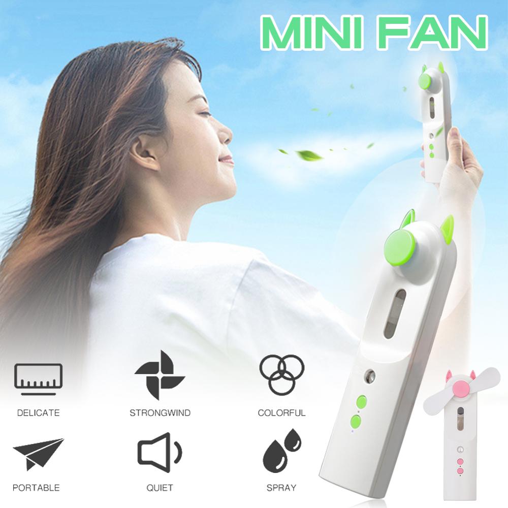 Usb Mini spray Fans Electric Portable Hold Small Fans Originality Small Household Electrical Appliances Desktop Electric Fan