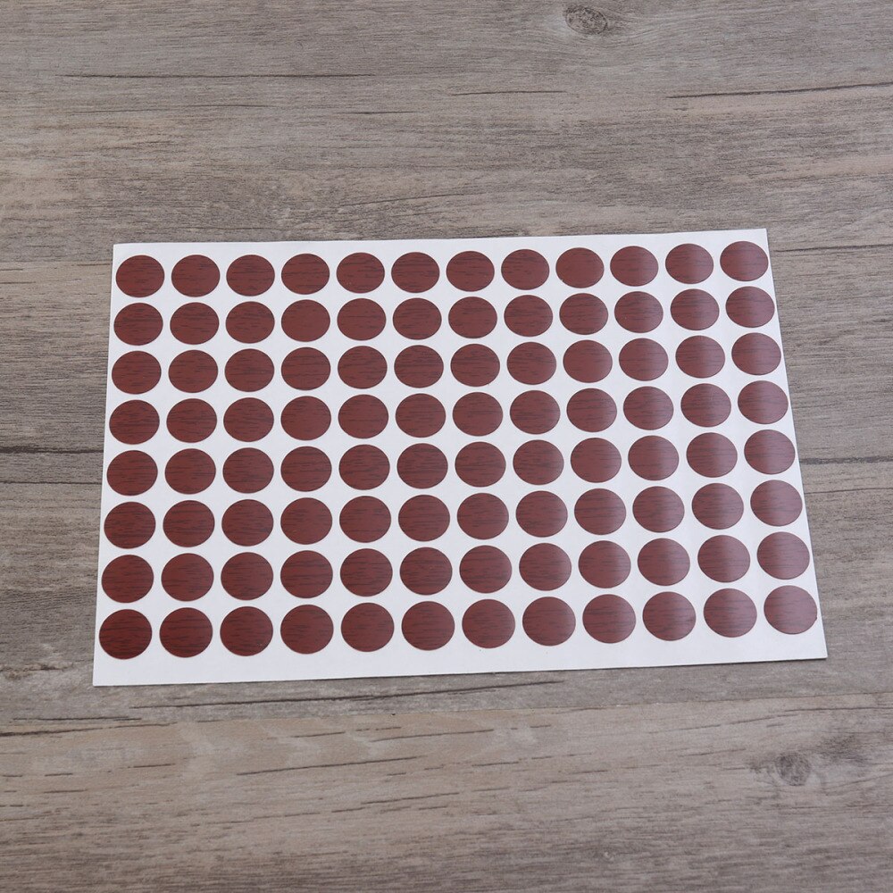 96pcs/sheet Screw Hole Cover Non-slip Decorative Screw Hole Cap Decal for Furniture: As Shown 3