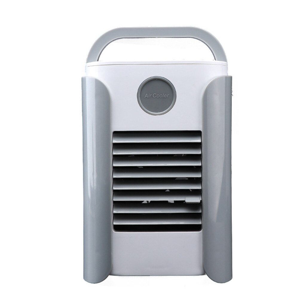 Portable Air Coler Mini Airconditioner Usb Opladen Multifunctionele Bluetooth Fm Airconditioner Luchtbevochtigers Fan # Y # g40: Light Grey