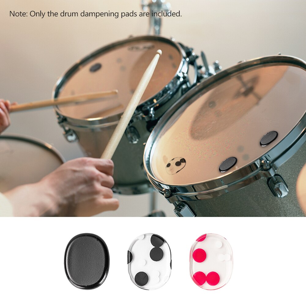 12 stk tromme mute pads sæt silica gel dæmpere lyddæmper dæmpnings pad percussion instrument tilbehør