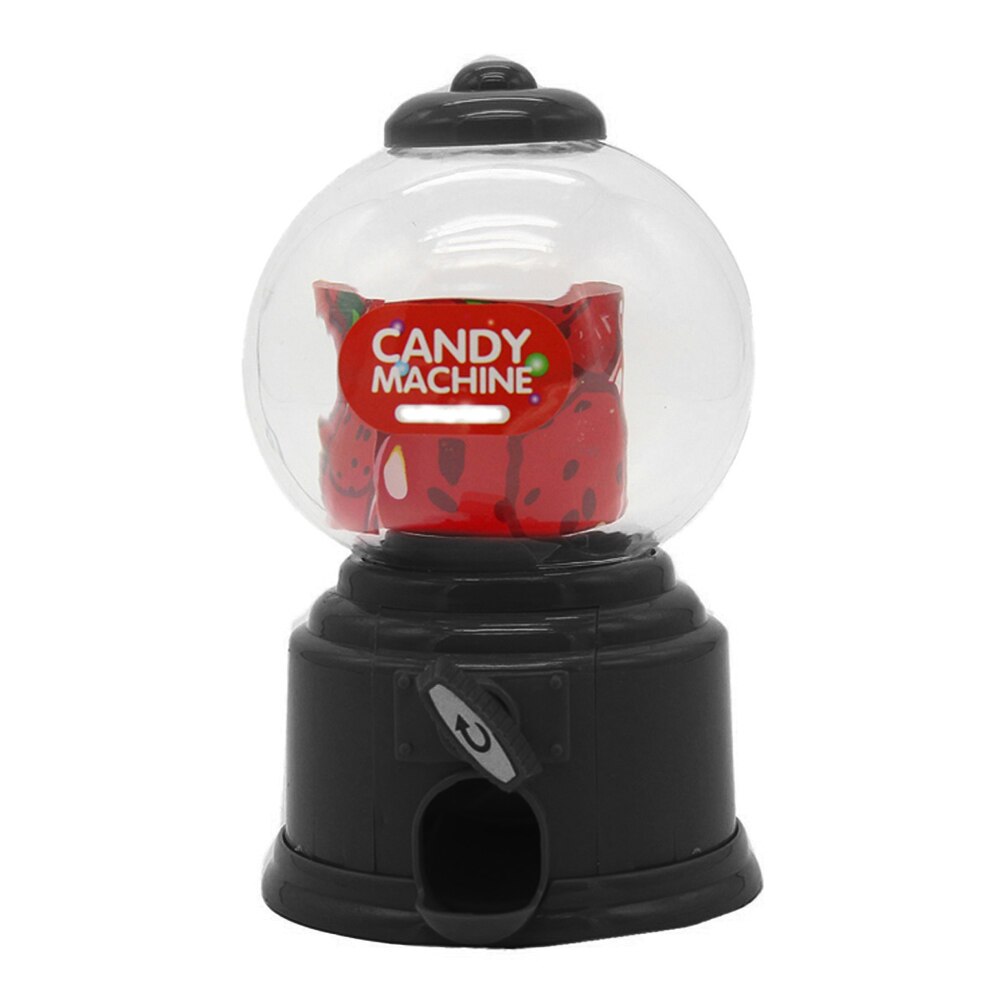 Sød sød mini slik maskine boble tyggegummi dispenser mønt bank børn legetøj børn  lo88: Sort
