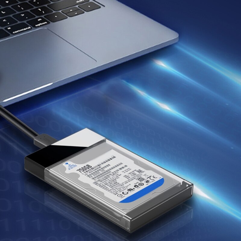 2.5 Inch USB 3.0 SSD Hard Drive Disk Box High Speed External HDD Enclosure Case R9CB