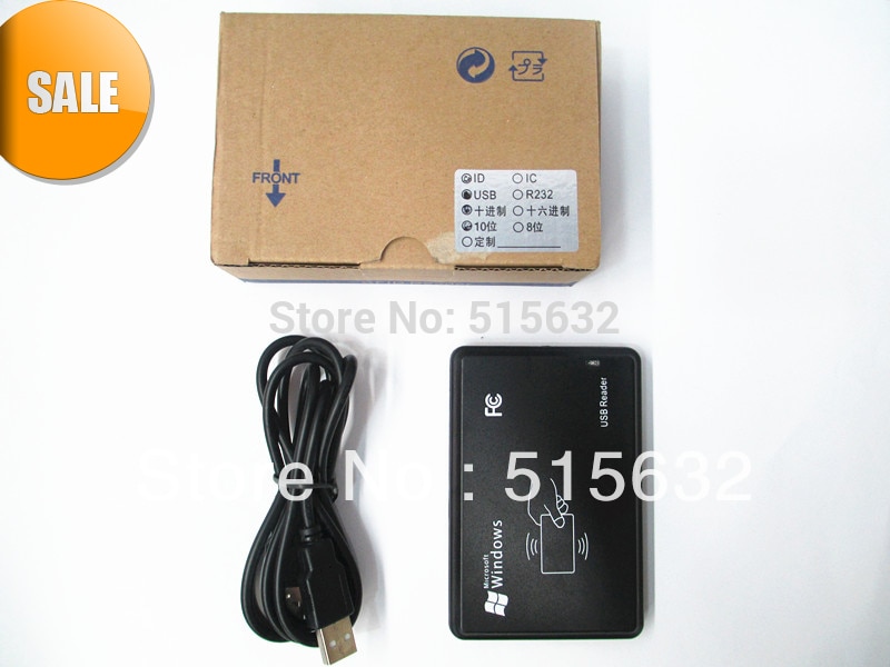 125 Khz EM4100 Security Zwart USB RFID ID Proximity Sensor Smart Kaartlezer