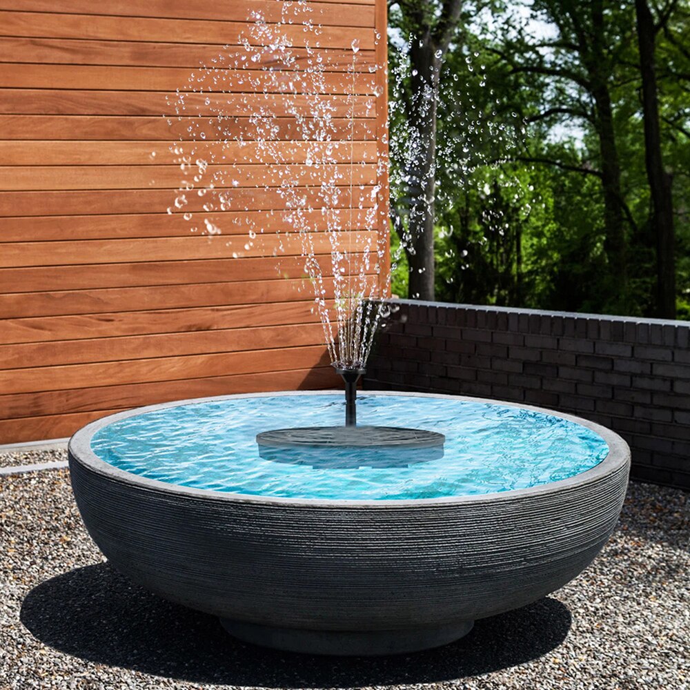 Mini Solar- Wasser Brunnen Schwimmbad Teich Wasserfall Brunnen Garten Dekoration Außen Vogel Schlecht Solar- angetrieben Brunnen Schwimmende Wasser
