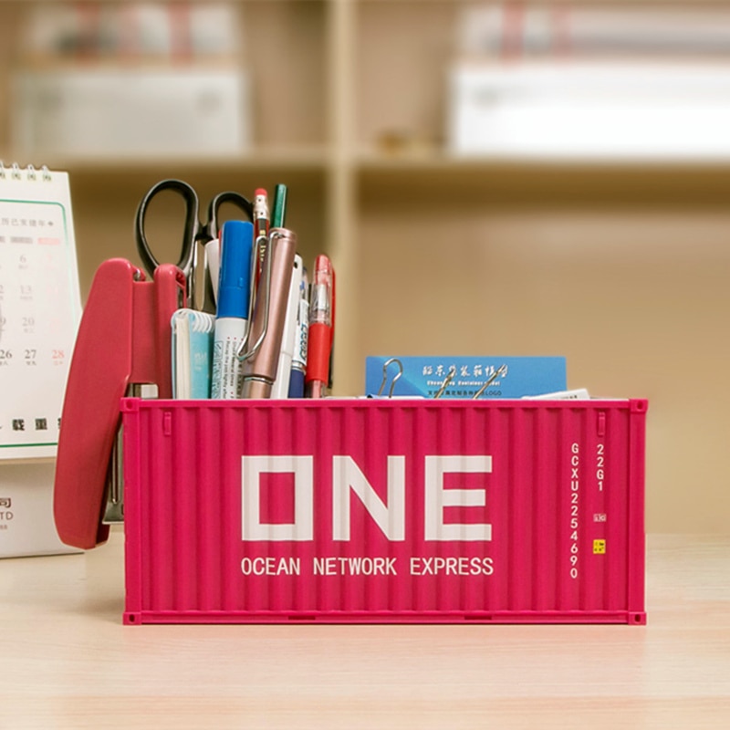 1:30 Simulation model container multi-function pen holder card holder storage box office must be a