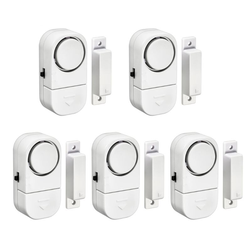 Draadloos raam deur inbraakbeveiliging alarmsysteem magnetische sensor: 5 stuks
