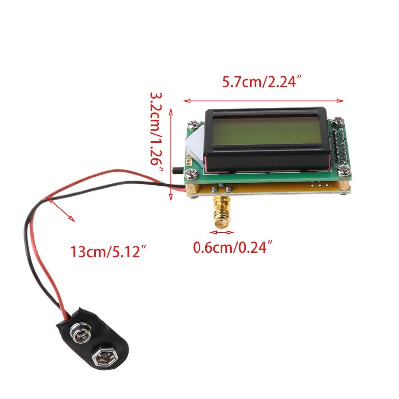 Medidor de frecuencia de 1-500 MHz, módulo contador Hz, módulo de medición para ham Radio LCD, alta precisión y sensibilidad, bricolaje