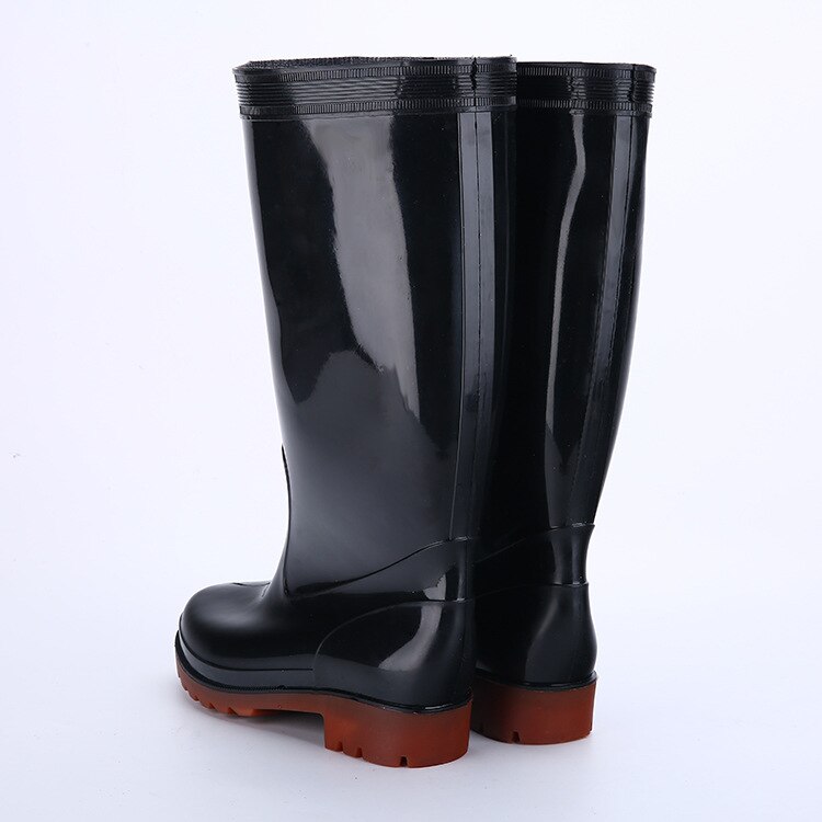 Mannen Regen Laarzen Zolen Met Stalen Nagels Zool Waterdicht Antislip Vissen Laarzen Rubber Met Reflecterende Strip Veiligheid Dfv45