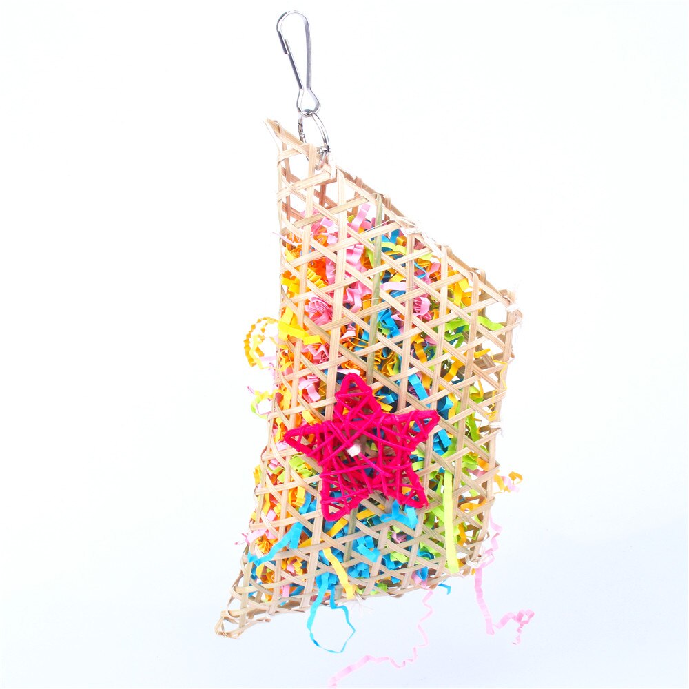 PipiFren Bird Toys Large For Parrot Conure Accessories Perch And Budgie Parakeet Toy Supplies Cage Decoration African Grey: 7