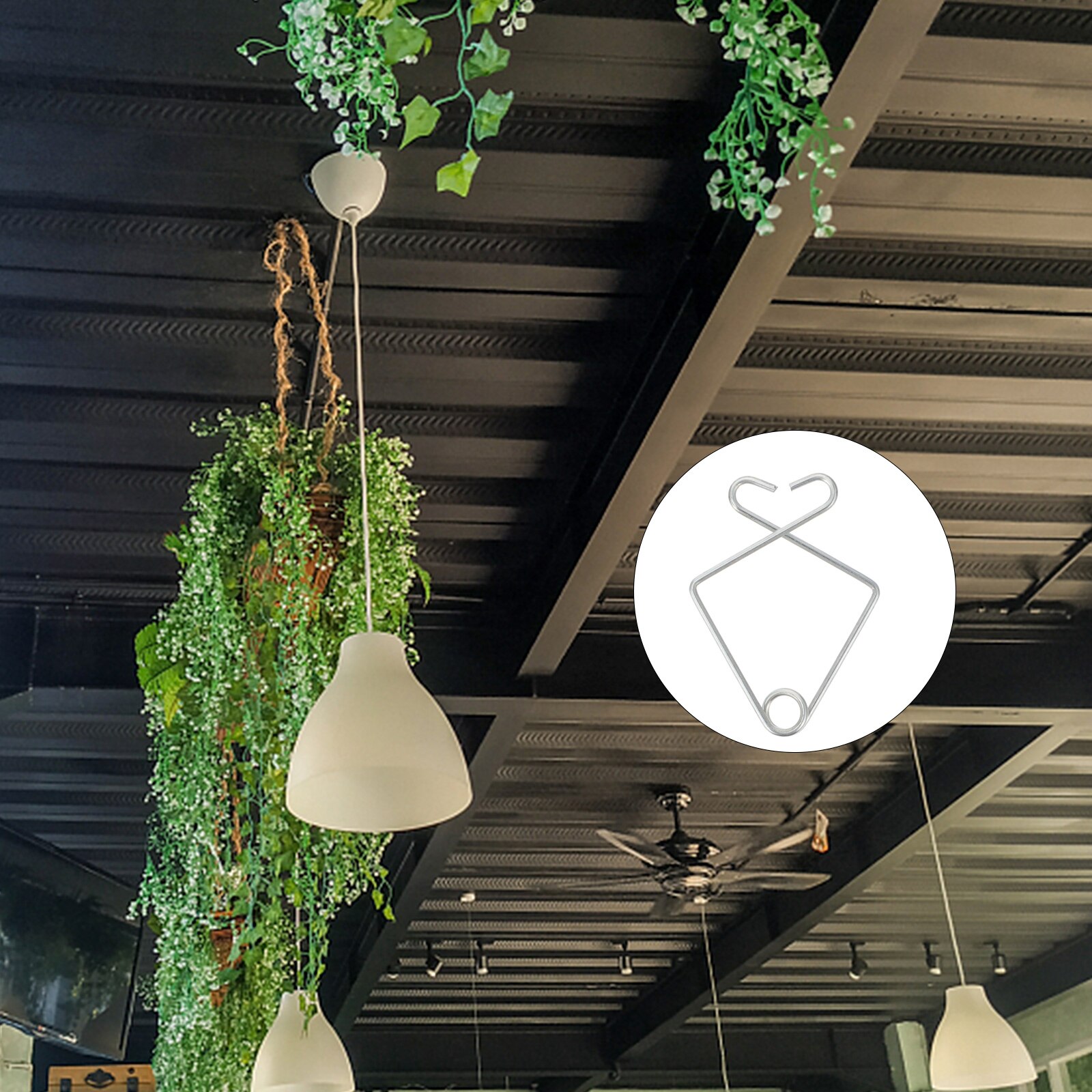 50pcs Ceiling Hook Clips Suspended Ceiling Tile Ceiling Clips for Office Party Home