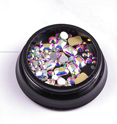 nouveauté Nail art Non fix ongles Strass cristal swarovski verre perles en vrac Strass pour ongles décorations: XY106