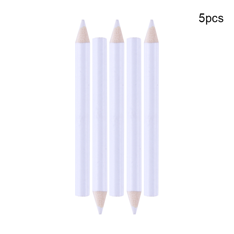 5 Pcs/10 Pcs/30 Pcs Nicole Dagboek Witte Wax Pen Rhinestone Gems Picker Puntjes Potlood Picking wood Nail Art Tool: Light Grey
