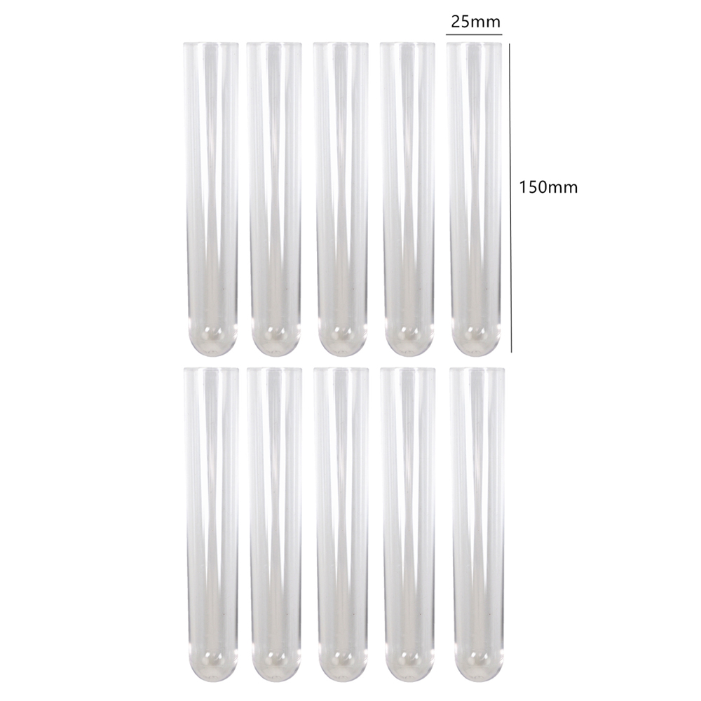 Jarrón DIY, resina epoxi, cristal, molde de silicona para cultivar plantas de agua, tubo de ensayo, placa de Petri para hacer arte, herramienta de decoración artesanal: 10Pcs Test Tube