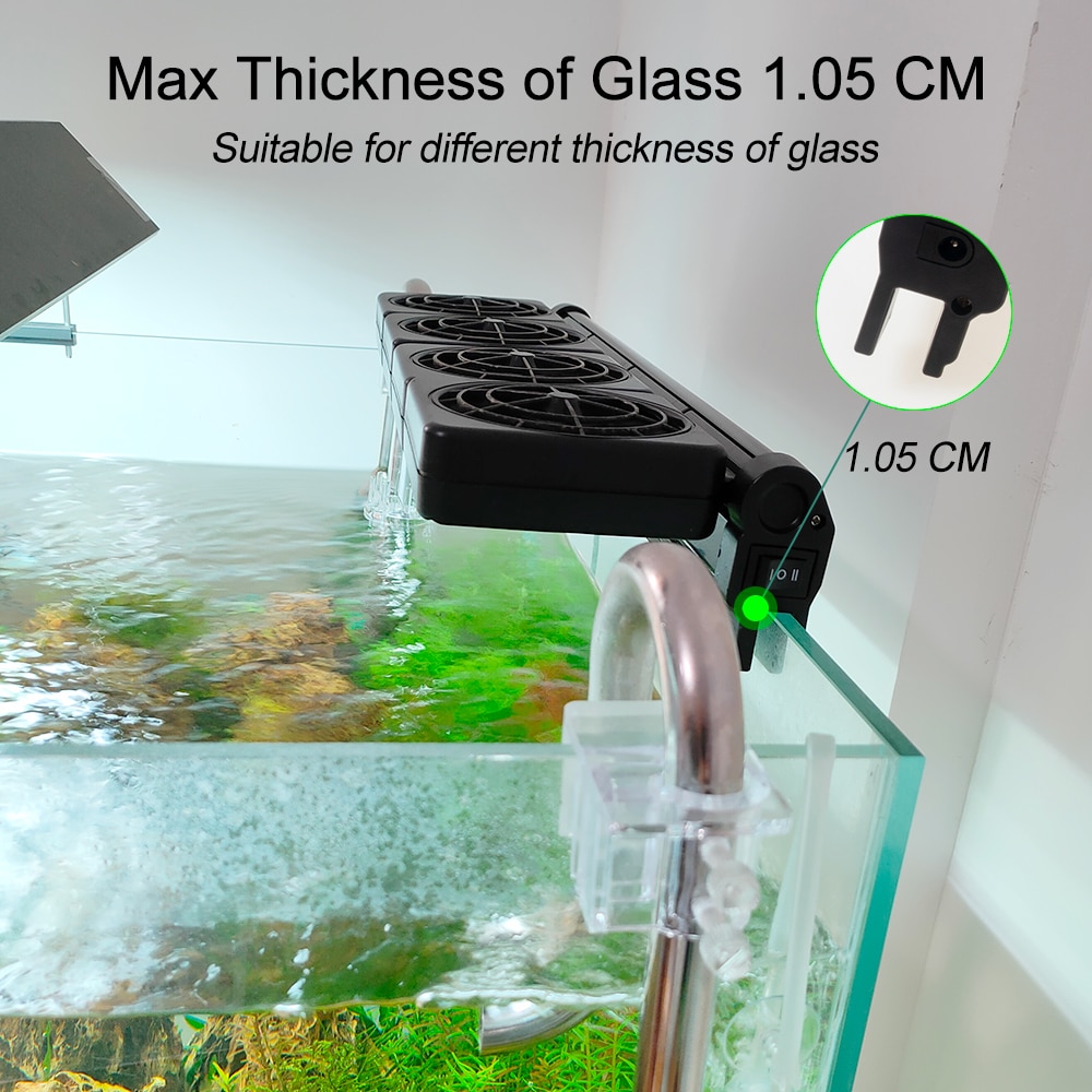 Aquarium Lüfter 100-240V Wasser Kühler für Aquarium Wasser Kühler Kühlung für Aquarium Garnelen/Gepflanzt zubehör Liefert