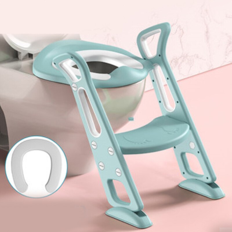 Comfort Baby Potty Training Ladder Potty Infant Kid Children Folding Safety Child Seats Urinal Toilet Trainer Folding Seat Pot: Green