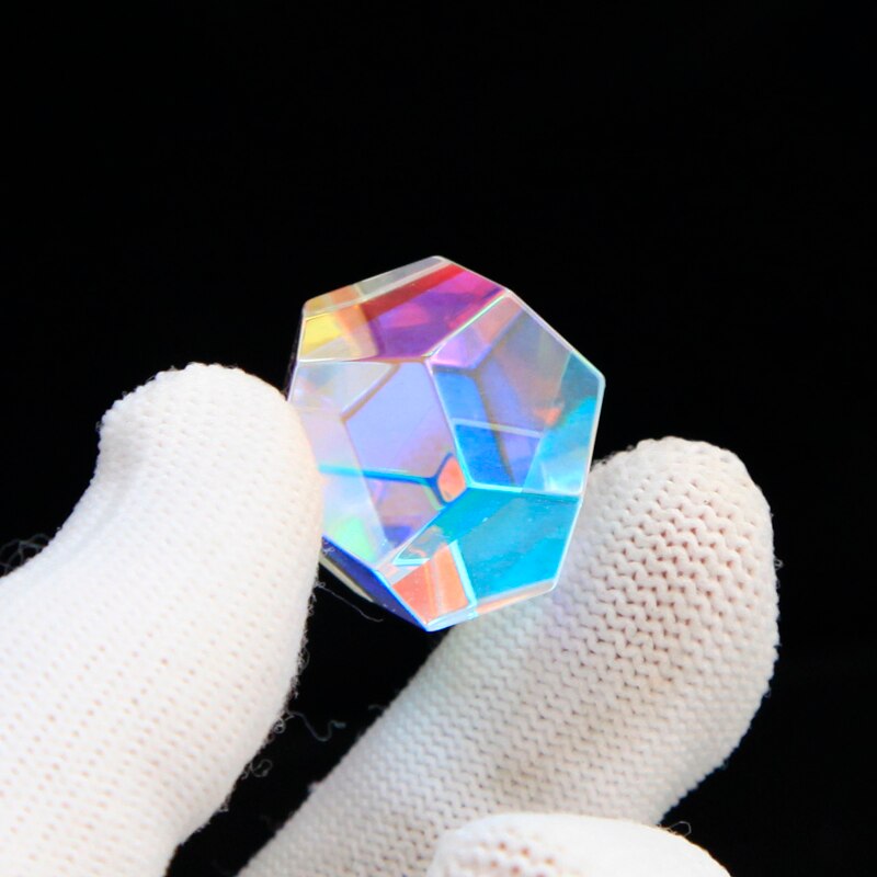 Rainbow Prism Optical Glass Multi-faceted Bright Light Combine Physics Teaching Refracted Light Spectrum Experiment Instrument