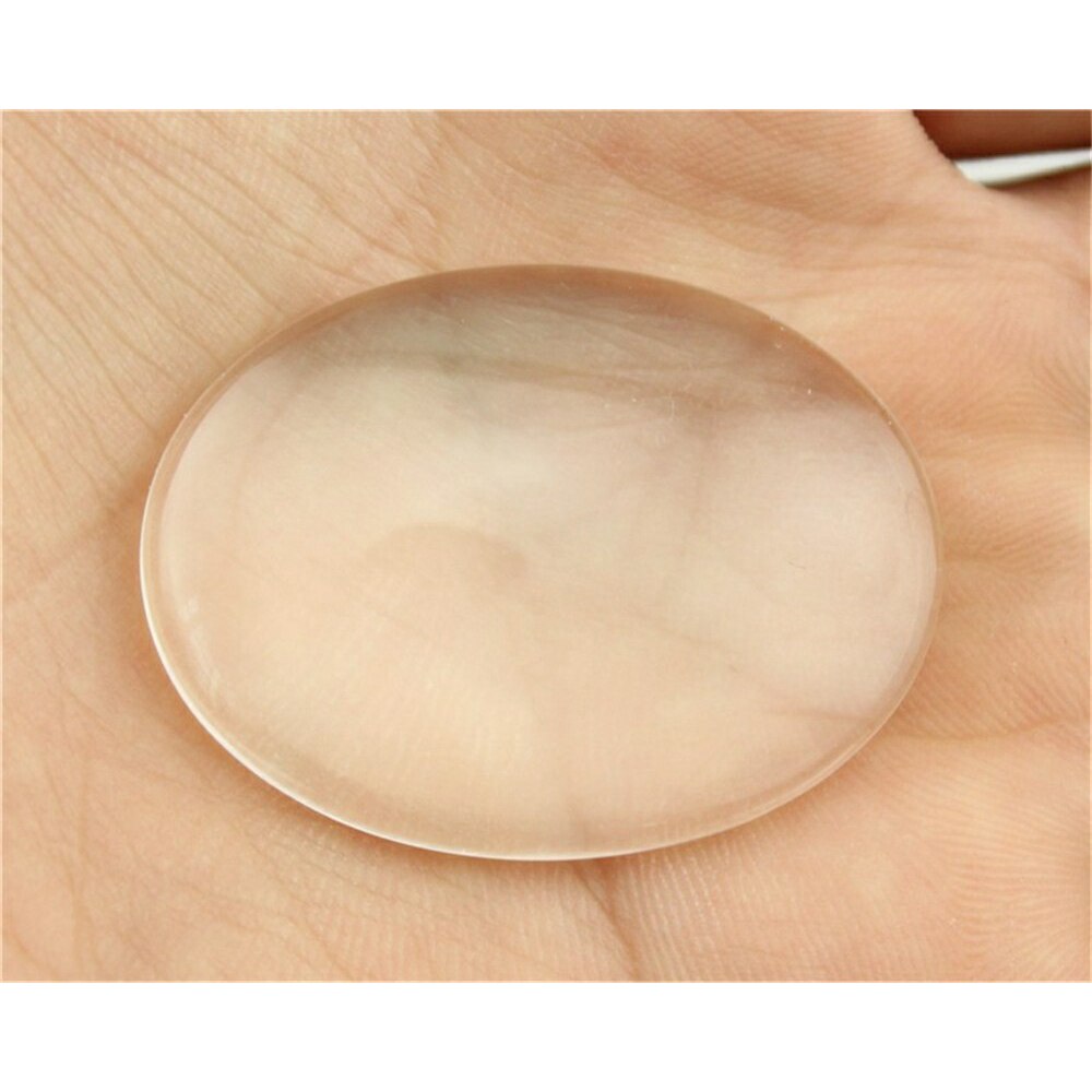 10x14mm 13x18mm 18x25mm 20x30mm owalny szklany kaboszon Cameo przezroczysty przezroczysty płaski tył do tworzenia biżuterii
