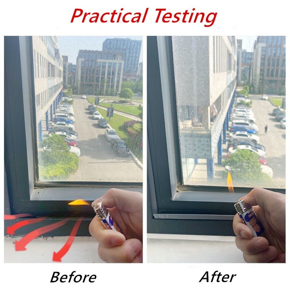 Sealing Window Sealing Strip PU Foam Dustproof Soundproofing Sealing Tape Weather Stripping Door Window Accessories