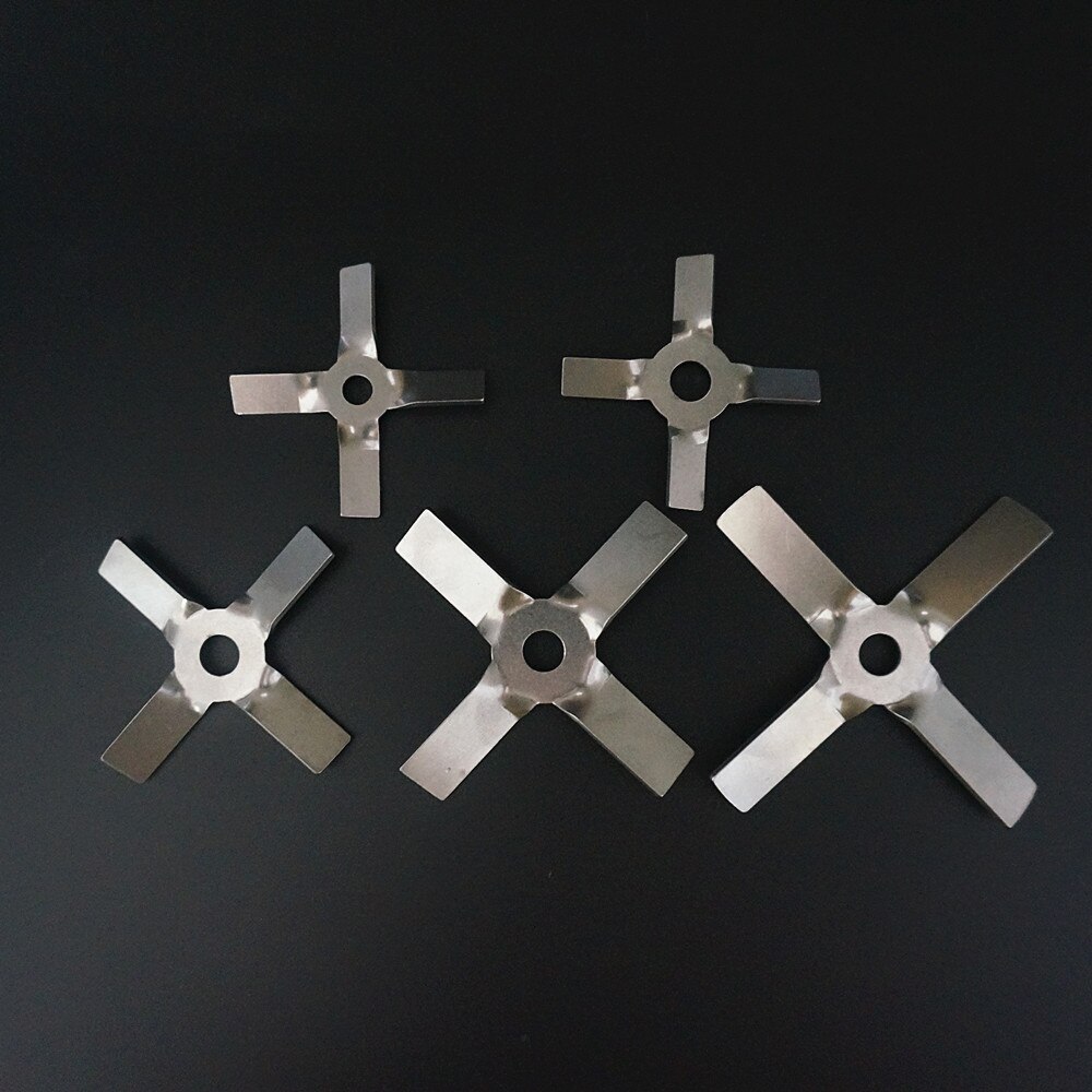 1pcs lab stainless steel DIA40mm to 100mm four blade propeller, cross paddle for lab stirrer mixer blender machine